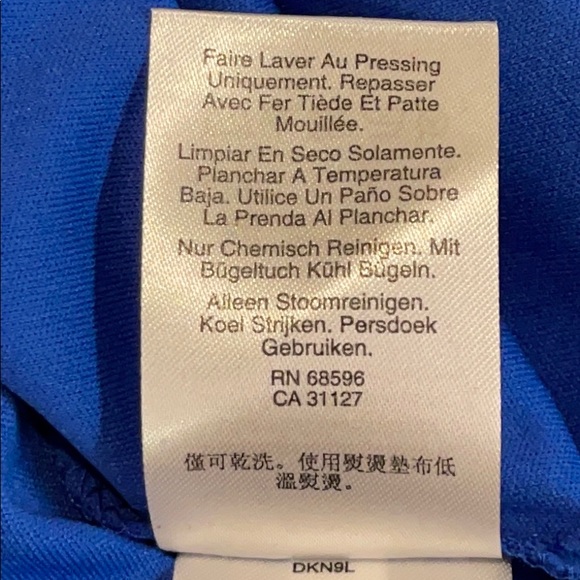 NWT DKNY Tie-Dye Chiffon Sleeveless Maxi Dress 12 - Picture 13 of 13